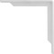 Ekena Millwork Stockport Steel Bracket, Hammered White 2"W x 12"D x 12"H BKTM02X12X12STHWH - alternate 3